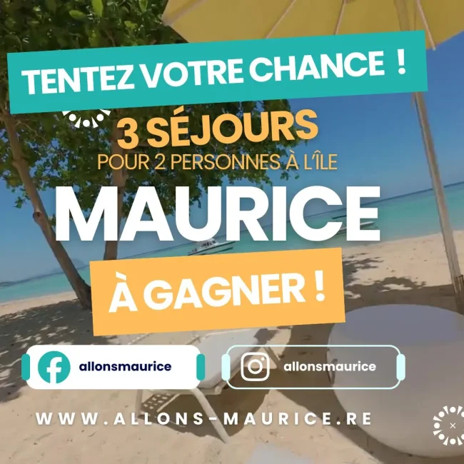 Tentez votre chance pour gagner 3 séjours à l’Île Maurice !